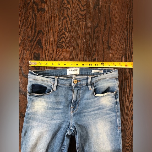 FRAME Women’s 27 Le Skinny de Jeanne Crop in Benton wash - VGUC!! - Picture 8 of 13